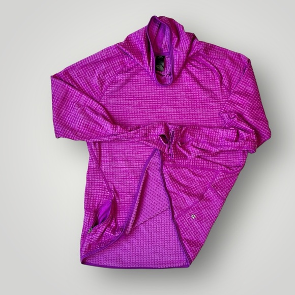 Champion Womens XL Plum Purple Textured Cowl Neck Running Jacket W/ Pocket Used - Picture 4 of 8
